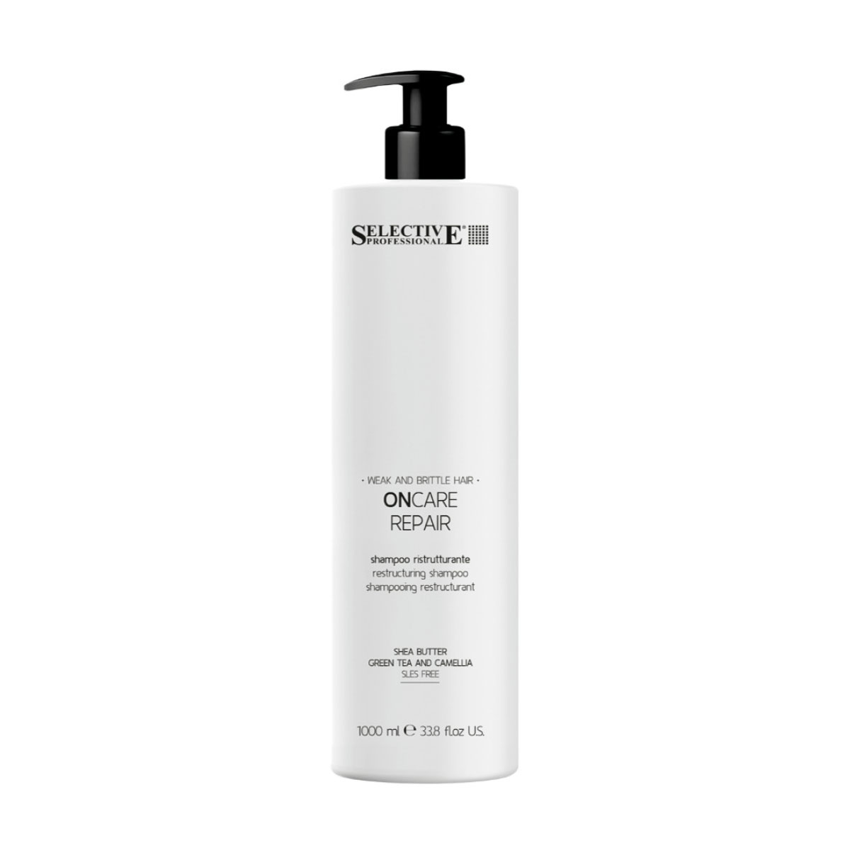 Реструктурувальний шампунь Selective Professional OnCare Repair Restructing Shampoo для слабкого та тонкого волосся, 1 л